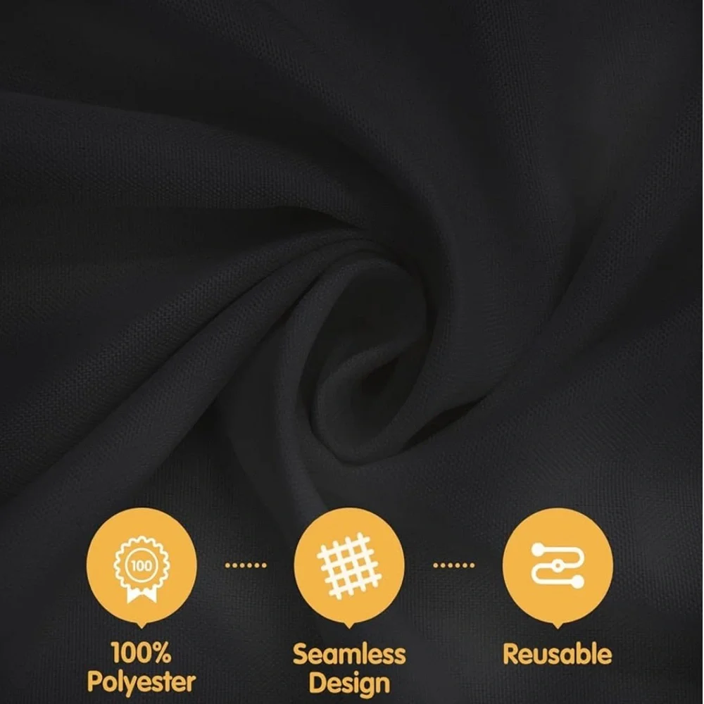 Elegant Black Tablecloth for Dining